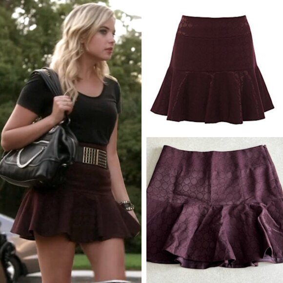 Karen Millen Item Flippy Panelled Trumpet Skirt ASO Hanna Marin - Picture 1 of 9